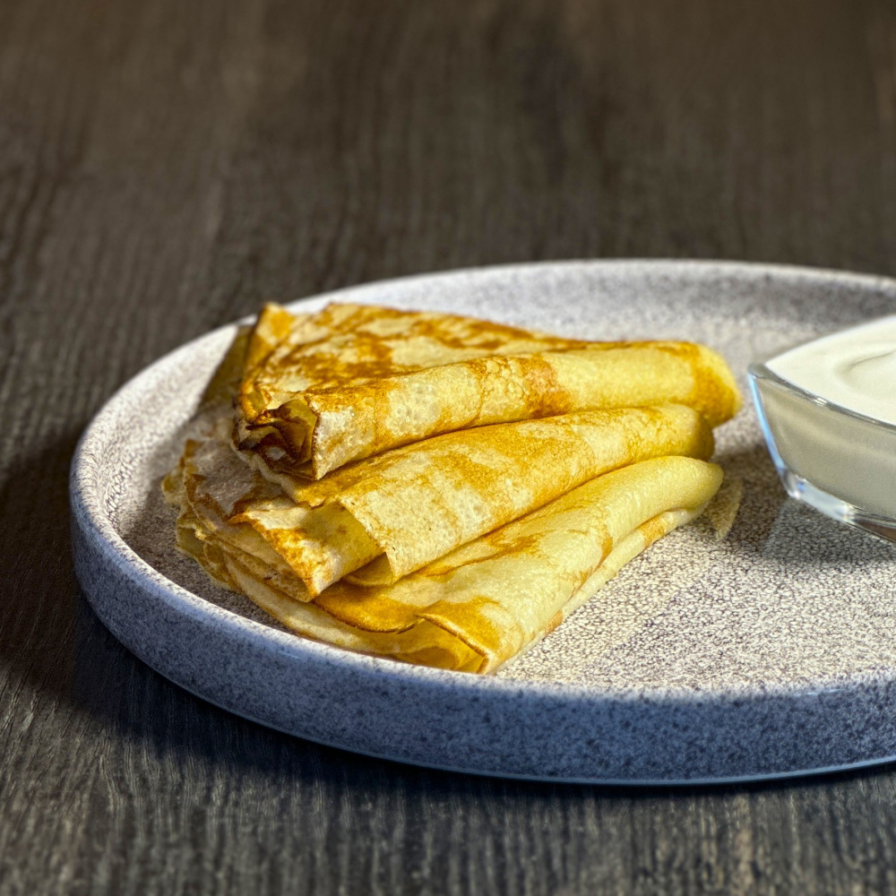 Блинчики со сметаной